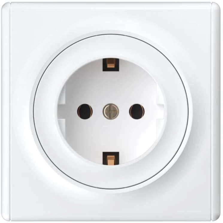 Розетка 1-м СП Florence 16А IP20 с заземл. винтов. клеммы механизм бел. (1E10201300) OneKeyElectro 2