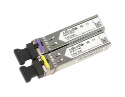 Пара модулей Mikrotik SFP оптический, 1.25G, дальность до 80км, 1490/1550нм