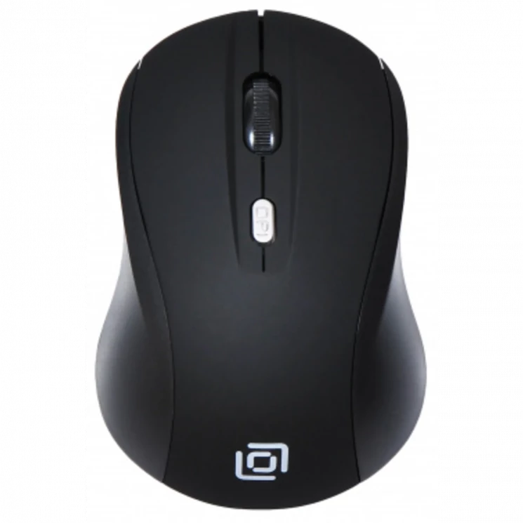 Мышь Оклик 415MW черный оптическая (1600dpi) беспроводная USB для ноутбука (4but)