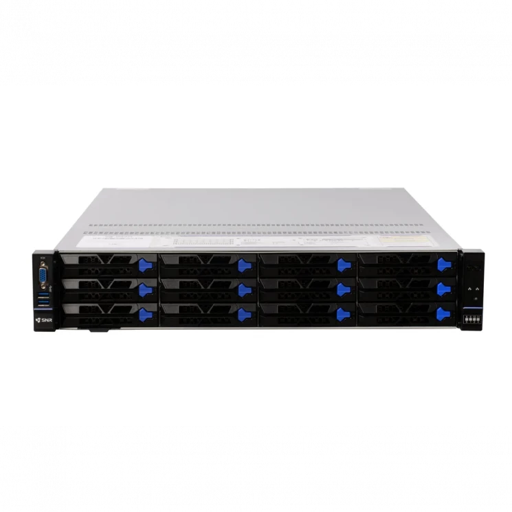 Серверная платформа SNR-SR2412LE-S, 2U, AMD EPYC Gen4,5, DDR5, 12xHDD, резервируемый БП