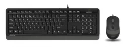 Клавиатура + мышь A4Tech Fstyler F1010 клав:чер/серый мышь:черй/серый USB Multimedia (F1010 GREY)