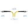 Патчкорд оптический FC/UPC-ST/UPC SM 15метров