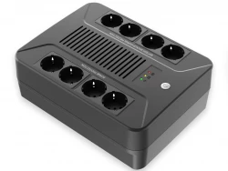 Источник бесперебойного питания Line-Interactive, 600 VA, LED, USB, 8 Schuko