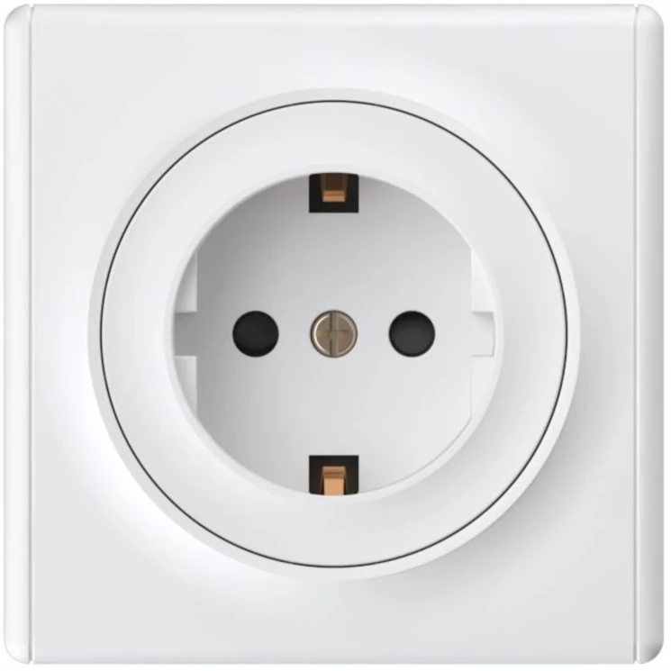 Розетка 1-м СП Florence 16А IP20 с заземл. защ. шторки винтов. контакты механизм бел. (1E10101300) O