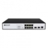 Управляемый PoE коммутатор уровня 2 BDCOM S2510-P, 8x 10/100/1000Base-T, 2x 100/1000BASE-X (SFP), PoE 802.3af/at до 130W, 220VAC