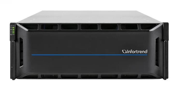 Система хранения данных Infortrend CS3024G (1xCtrl, до 24xHDD, 2xSAS12G внеш. порт, 4x16GB, 4x10G порта iSCSI)