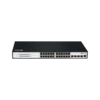 Управляемый PoE коммутатор уровня 2 BDCOM S2500-24P4S, 24x 10/100/1000Base-T PoE 802.3af/at до 370W, 4x 100/1000Base-X (SFP), 220V AC