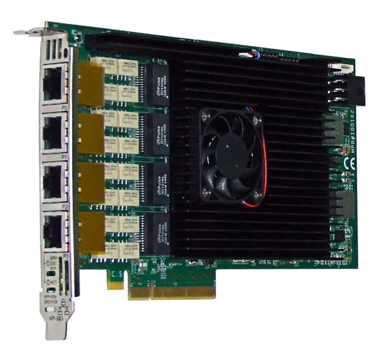 Сетевая карта 4 порта 10GBase-T Bypass (RJ45, Intel x540), Silicom PE310G4BPi40-T-SD