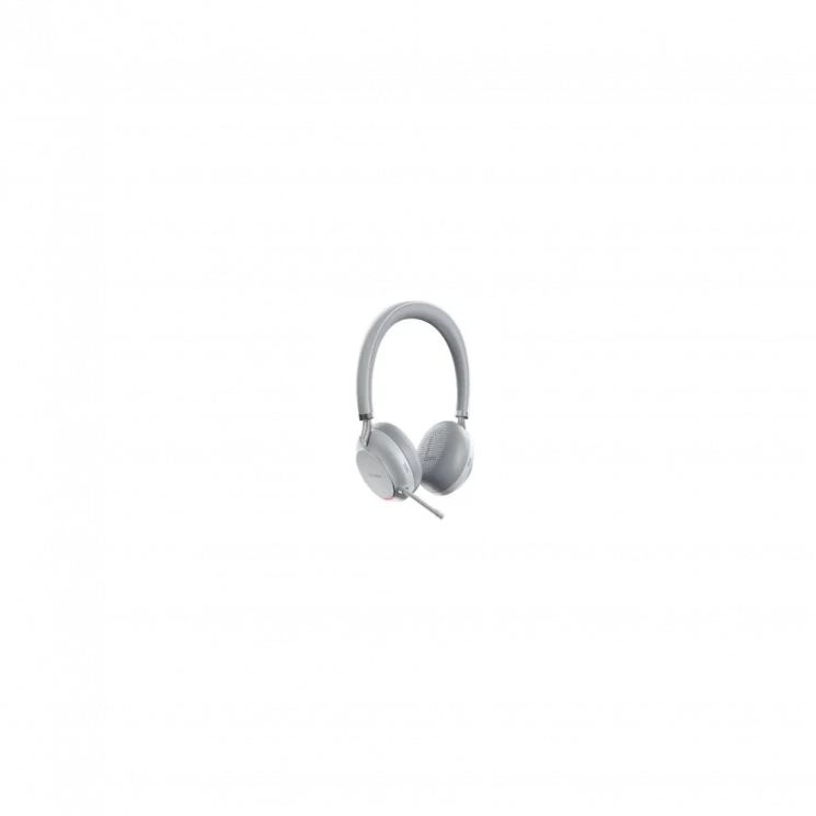 Гарнитура BH76 UC Light Gray USB-A, Беспроводная Bluetooth, Зарядка Qi, HD звук, Шумоподав.ANC, Серая