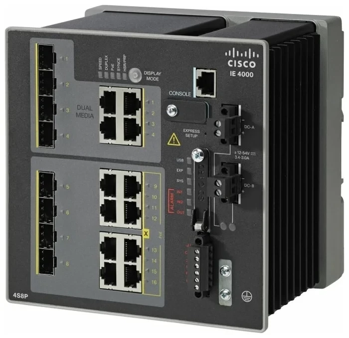 Промышленный коммутатор Cisco IE-4000-4GS8GP4G-E