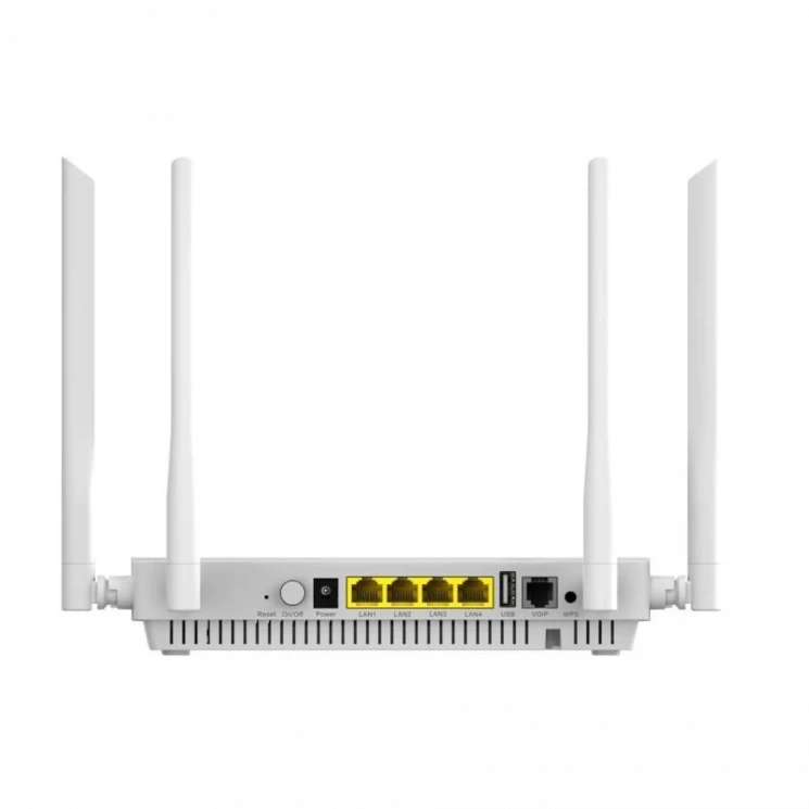 Абонентский терминал BO ONU GPON, 4 порта 10/100/1000Base-T, 1 порт POTS, WiFi 6