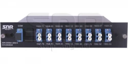Мультиплексор DWDM одноволоконный 8-канальный в 1/2-слоте
