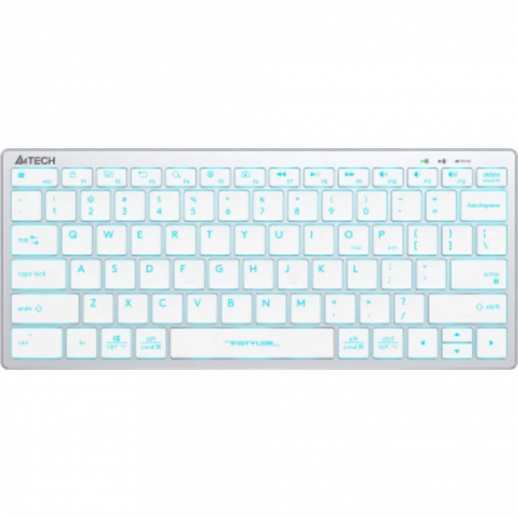Клавиатура A4Tech Fstyler FX61 белый USB slim LED (FX61 WHITE)