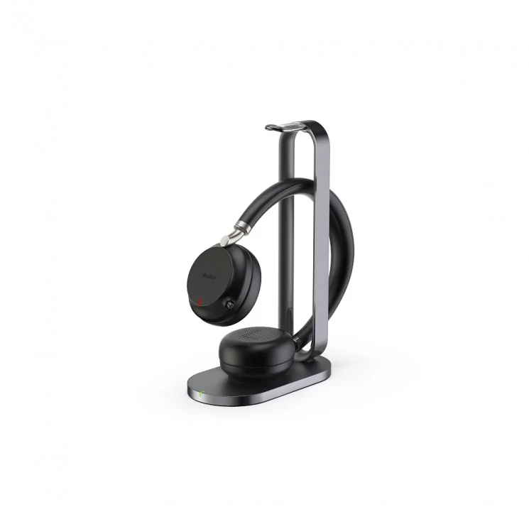 Гарнитура BH72 UC Black USB-A, Беспроводная Bluetooth, HD звук, Зарядка Qi, Шумоподав., Черная