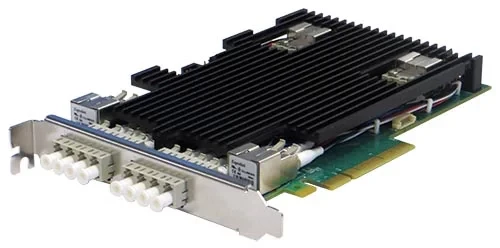 Сетевая карта 4 порта 10GBase-SR Bypass (LC, Intel XL710), Silicom PE310G4BPI71-SR