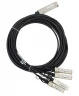 Модуль 40G QSFP-40G->4xSFP+ DAC, дальность до 3м