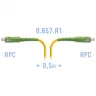 Патчкорд оптический SC/APC SM G.657.A1 0.5 метра