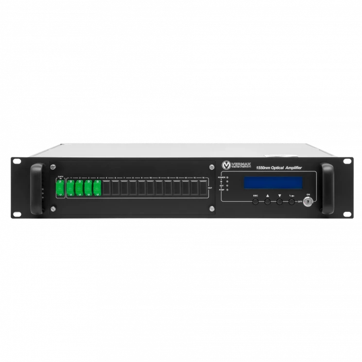 Оптический усилитель VERMAX для сетей КТВ, 4*18dBm выхода, WDM фильтр PON