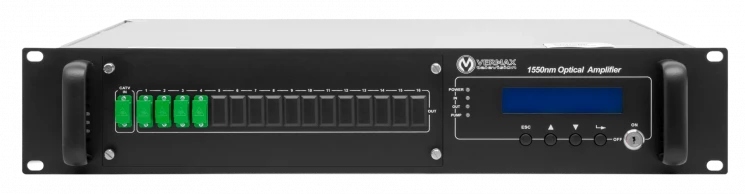Оптический усилитель VERMAX для сетей КТВ, 4*18dBm выхода, WDM фильтр PON