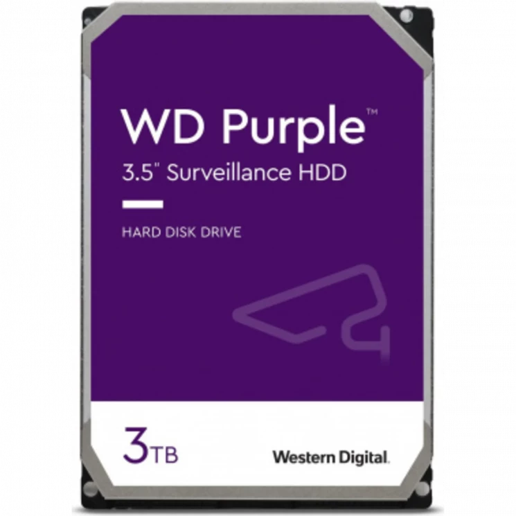 Жесткий диск WD SATA-III 3TB WD33PURZ Surveillance Purple (5400rpm) 256Mb 3.5"