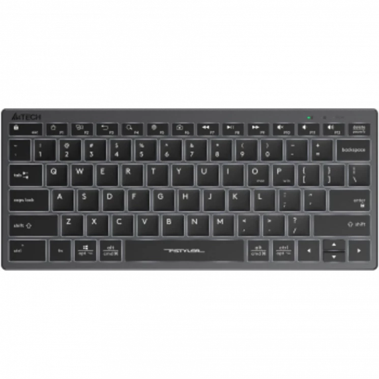 Клавиатура A4Tech Fstyler FX61 серый USB slim LED (FX61 GREY)