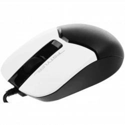 Мышь A4Tech Fstyler FM12S Panda белый/черный оптическая (1200dpi) silent USB (3but)