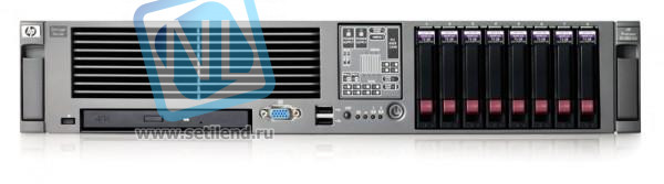 Сервер Proliant HP 458563-421 DL380R05 Intel Xeon QC 5440 2833Mhz/1333/2*6Mb/ DualS771/ i5000P/ 2Gb(32Gb) FBD/ Video/ 2LAN1000/ 6SAS SFF/ 0x36(146)Gb/10(15)k SAS/ ATX 800W 2U-458563-421(NEW)
