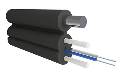 Кабель оптический Alpha Mile Flex FTTx, с дополнительным несущим элементом (проволока 1.0 мм), 2 волокна