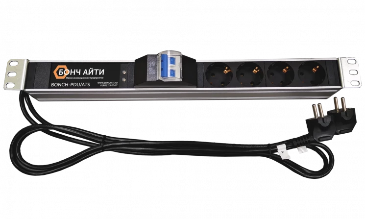 Блок розеток с АВР BONCH-ATS/PDU 8A-4S-Av-S/S