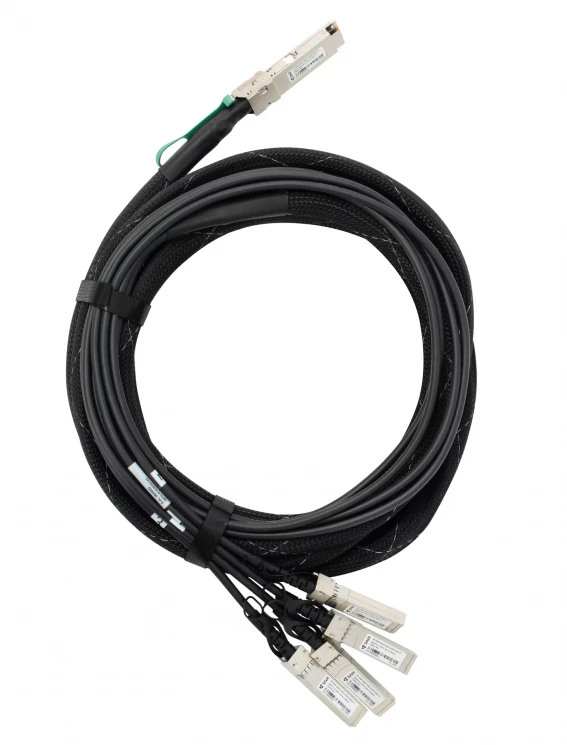 Модуль 40G QSFP-40G->4xSFP+ DAC, дальность до 5м