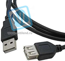 USB-A F USB-A M 3m black