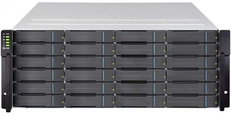 Система хранения данных Infortrend GS3024R2CF-D (2xCtrl, до 24xHDD, 4xSAS12G внеш. порт, 4x4GB, 8x10G портов iSCSI)