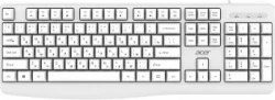 Клавиатура Acer OKW301 белый USB (ZL.KBDCC.01B)