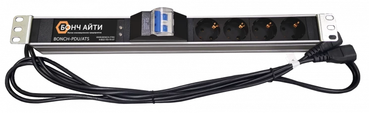 Блок розеток с АВР BONCH-ATS/PDU 8A-4S-Av-C14/C14