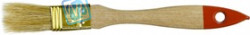 01099-020_z01, Кисть плоская ЗУБР "УНИВЕРСАЛ-ОПТИМА", светлая щетина, деревянная ручка, 20мм