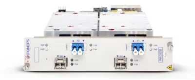 Транспондер Ekinops 2x10G SFP+ / OTX с поддержкой DynaFEC (10dB) и оптическими модулями SFP+LR и OTX