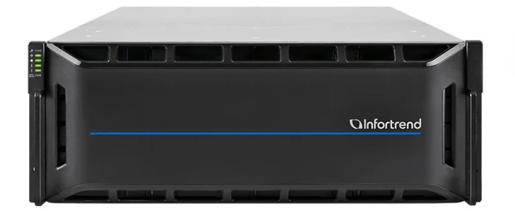 Система хранения данных Infortrend CS4024G (1xCtrl, до 24xHDD, 2xSAS12G внеш. порт, 4x16GB, 4x10G порта iSCSI)