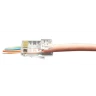 Разъем легкой оконцовки RJ-45 (8P8C) под витую пару, категория 6 (50 µ"/ 50 микродюймов) 100 шт.