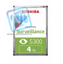 Жесткий диск Toshiba SATA-III 4Tb HDWT840UZSVA Surveillance S300 (5400rpm) 256Mb 3.5" (HDWT840UZSVA)