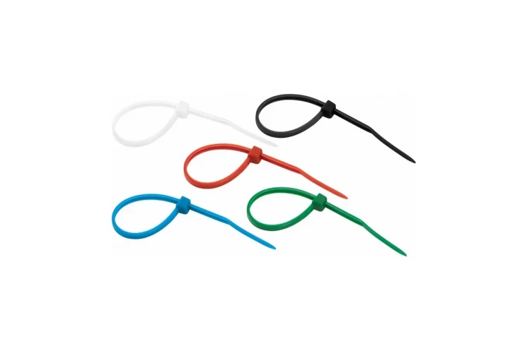 Хомут кабельный 3.6х200 нейл. разноцвет. (уп.25шт) Rexant 07-0208-25