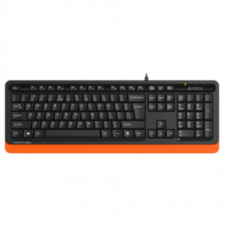 Клавиатура A4Tech Fstyler FKS10 черный/оранжевый USB