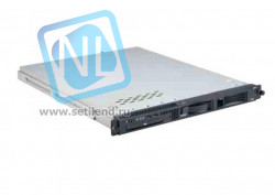 eServer IBM 8849EAG 306m Rack 1U, CPU P4 3GHz 631 L2 Cache 2MB FSB 800MHz, RAM 1x512MB PC2-4200 DDR2 SDRAM ECC, 2 Bays 3.5" Simple-Swap, HDD Open Bay, Int. Single Channel SATA Controller, Power 350 Fixed, CD-ROM, No FDD, Dual Channel Gigabit Ethernet-8849