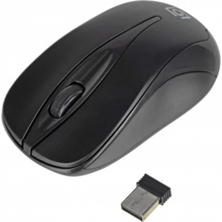 Мышь Оклик 675MW черный оптическая (1200dpi) беспроводная USB для ноутбука (3but)