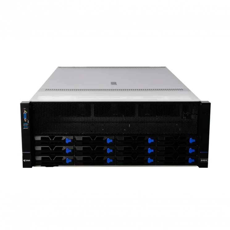 Серверная платформа SNR-SR4408LEG, 4U, AMD EPYC Gen4,5, DDR5, 12xHDD, 8GPU, резервируемый БП