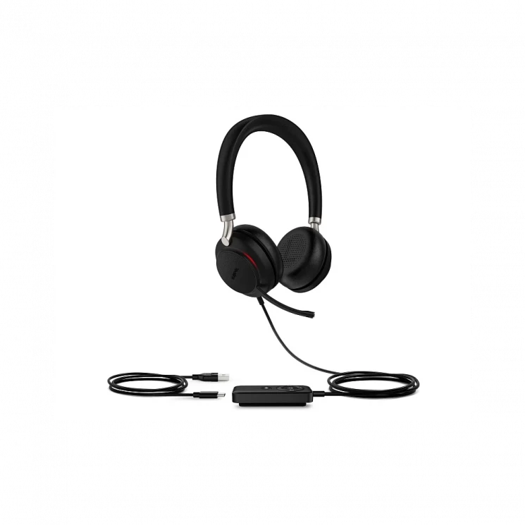 Гарнитура UH38 Dual UC-BAT Дуо, гибридная, USB/Bluetooth, HD звук, шумоподавление, LED-индикатор, з