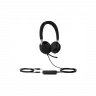 Гарнитура UH38 Dual UC-BAT Дуо, гибридная, USB/Bluetooth, HD звук, шумоподавление, LED-индикатор, з