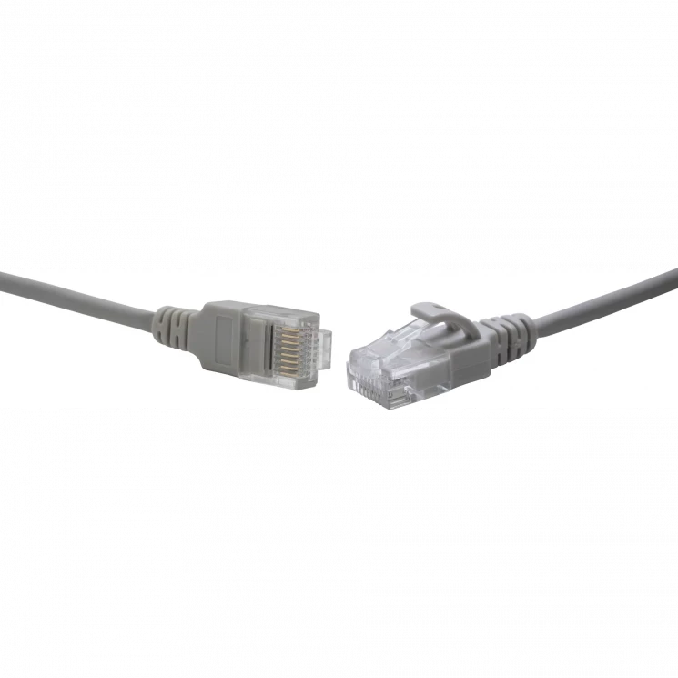 Коммутационный шнур U/UTP 4-х парный cat.6 0.5м LSZH серый (диаметр 3,8 мм)