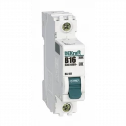 Выключатель автоматический модульный 1п B 16А 4.5кА ВА-101 DEKraft 11006DEK