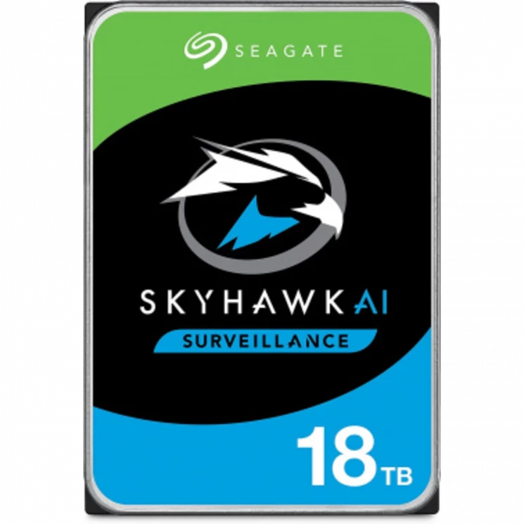 Жесткий диск Seagate SATA-III 18Tb ST18000VE002 Surveillance SkyHawkAI (7200rpm) 256Mb 3.5"